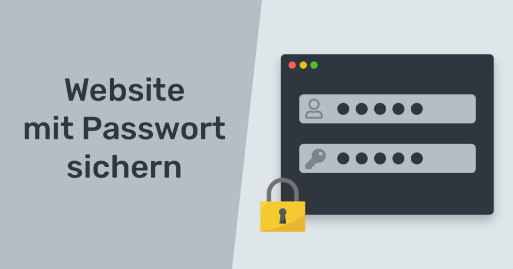 Website mit Passwort sichern